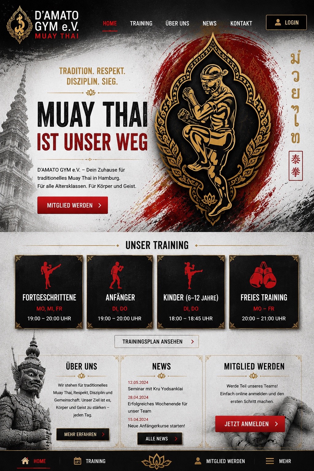 D’Amato Gym Muay Thai Startseite